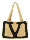 Valentino Garavani  Garavani Viva Superstar Large Raffia Shopping Bag Woman Natural Uni In Neutral