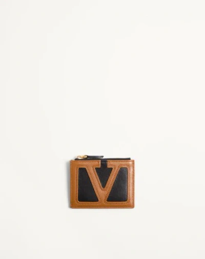 Valentino Garavani Viva Superstar Nappa Leather Cardholder In Multi