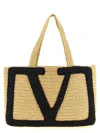 Valentino Garavani  Garavani Viva Superstar Large Raffia Shopping Bag Woman Natural Uni In Brown