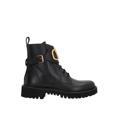 Valentino Garavani Vlogo Ankle Boots In Black