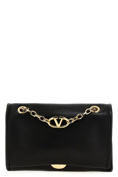 Valentino Garavani 'vlogo Chain' Shoulder Bag In Black