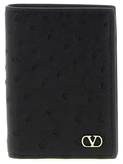 Valentino Garavani Vlogo Signature Cardholder In Black
