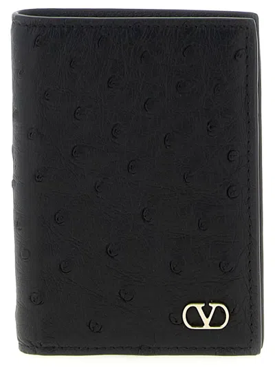 Valentino Garavani Vlogo Signature Cardholder In Black