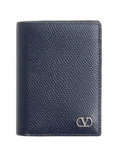 Valentino Garavani Vlogo Signature Cardholder In Grainy Calfskin
