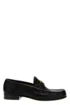 Valentino Garavani Vlogo Signature Loafer With Gold-tone Logo Detail In Black