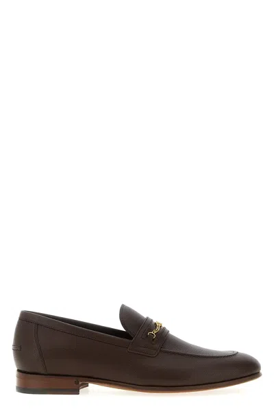 Valentino Garavani Vlogo Signature Leather Loafer In Brown