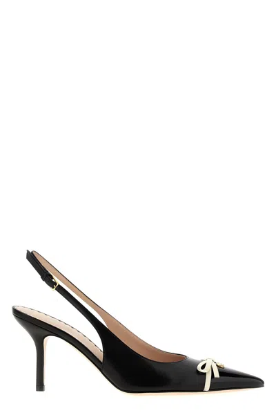 Valentino Garavani Vlogo Signature Slingback In White/black