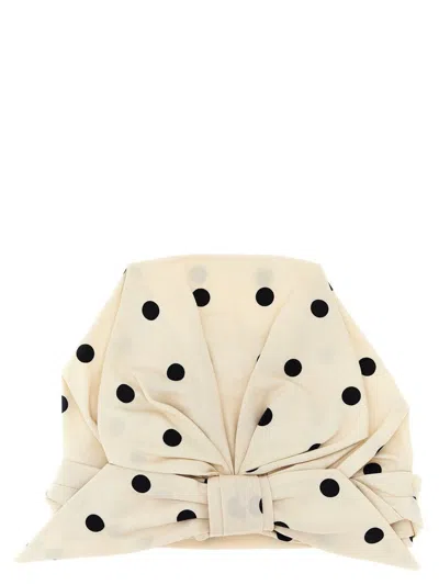 VALENTINO GARAVANI VALENTINO GARAVANI VALENTINO GARAVANI 'VLOGO' SILK TURBAN