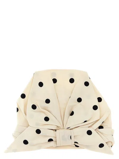 VALENTINO GARAVANI VALENTINO GARAVANI VALENTINO GARAVANI 'VLOGO' SILK TURBAN