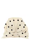 Valentino Silk Headband With Braided Bow Detail In Multicolor