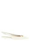 Valentino Slingback Vlogo Ballerina In White