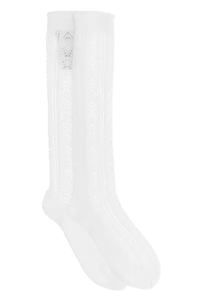 Valentino Garavani 'vlogo' Socks In White
