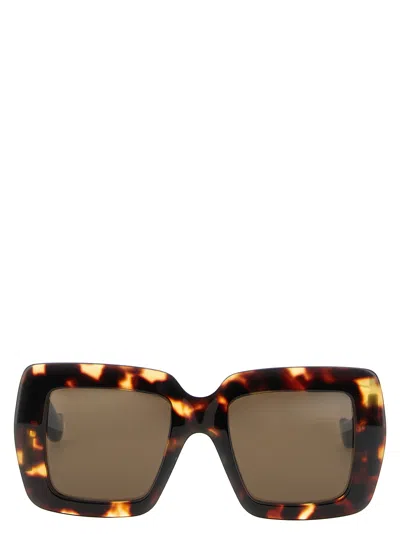 Valentino Garavani Oversized Tortoiseshell Sunglasses In Brown