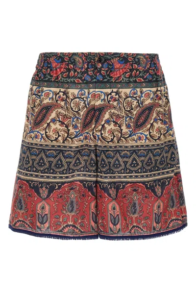 Valentino Garavani Voyage Imaginaire Bermuda Shorts In Multi