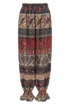 Valentino Garavani Cachemire Voyage Imaginaire Print Silk Georgette Pants