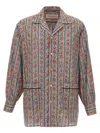 Valentino Pajama Shirt With "voyage Imaginaire" Print In Brown