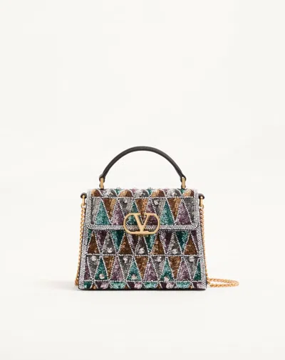 Valentino Garavani Vsling Embroidered Mini Handbag Woman Multicolour Uni