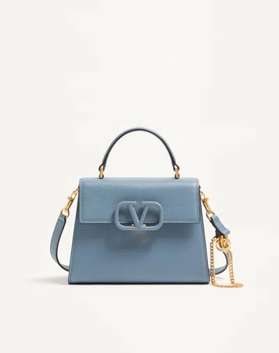 Valentino Garavani Vsling Small Handbag In Grainy Calfskin Woman Stone Uni