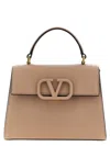 Valentino Small Vsling Handbag Top Handle In Neutral