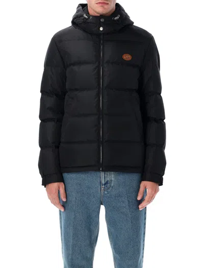 VALENTINO VALENTINO GARAVANI VALENTINO HOODED DOWN JACKET NYLON WITH VLOGO PATCH
