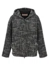 Valentino Mossi Mélange Tweed Jacket In Multicolor