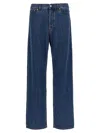 Valentino Denim Jeans With Back Patch Pockets In Blue