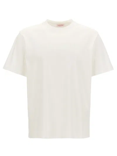 Valentino Men's Cotton T-shirt With Embroidery In White