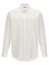 Valentino Poplin Cotton Shirt With Hidden Buttoning