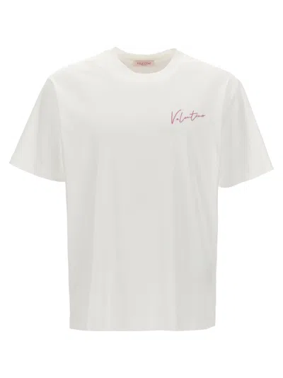 Tシャツ・カットソー VALENTINO SS25 Ivory linen shirt (6V3ABQ15AKR QTA) Valentino Garavani Compact Poplin Shirt | Saks Fifth Avenue