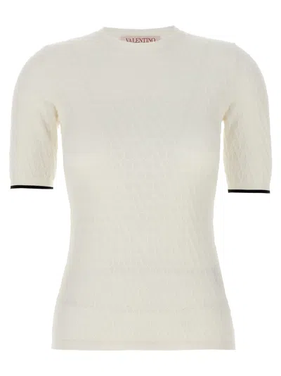 Valentino Garavani  'toile Iconographe' Jersey In White