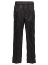 Valentino Pantalone In Nylon Con Motivo Toile Iconographe All Over In Black