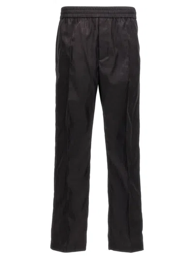 Valentino Garavani Iconographe Chino Pant In Nylon Toile In Black