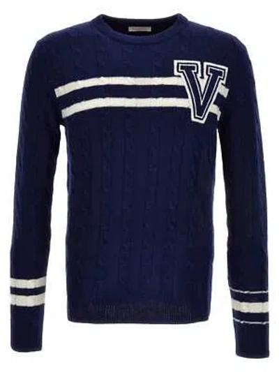 Pre-owned Valentino Garavani  'vlogo' Sweater In Blue