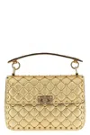 Valentino Quilted Studded Top Handle Chain Shoulder Bag