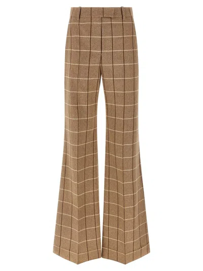 VALENTINO VALENTINO GARAVANI VALENTINOGARAVANI WOOL PANTS WITH WINDOW PATTERN