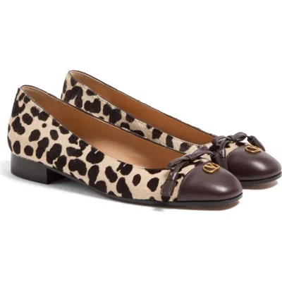 Valentino Garavani Valet Du Roi Genuine Calf Hair Ballet Flat