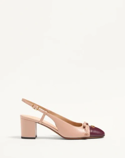 Valentino Garavani Valet Du Roi Kid Slingback Pump 60mm Woman Rose Cannelle/garnet 40.5