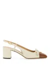 Valentino Garavani Valet Du Roi Kid Slingback Pump 60mm Woman Butter/tobacco 41.5 In Sand