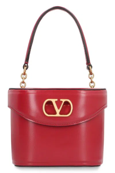 Valentino Garavani Vanity Bag Vain In Leather In Red