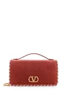 Valentino Velvet Bag/wallet With Vlogo Signature Detail