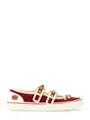 Valentino Garavani Velvet "dollyboard" Ballerina Sneaker In Red