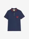 Valentino Garavani Polo Shirt With Vg Embroidery In Blue