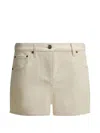 Valentino Garavani Vgold Shorts Bermuda And Short Beige In Brown