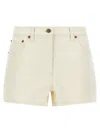 Valentino Garavani Vgold Shorts Bermuda And Short Beige In White
