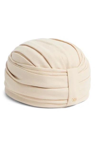 Valentino Garavani Virgin Wool Head Wrap In Neutrals