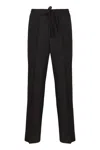 Valentino Wool And Mohair Blend Jogging Trousers In Black