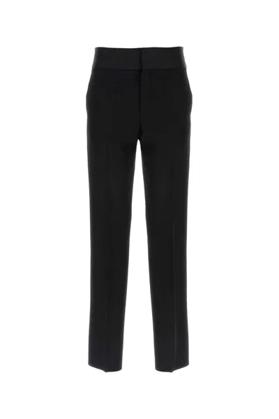 Valentino Garavani Virgin Wool Trousers In Black