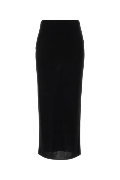 Valentino Garavani Viscose Skirt In Black