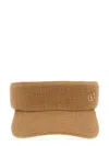Valentino Vlogo Signature Sun Visor In Beige