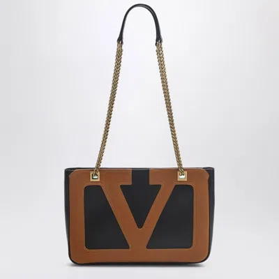 VALENTINO GARAVANI VALENTINO GARAVANI VIVA SUPERSTAR BLACK/BROWN SMALL BAG WOMEN